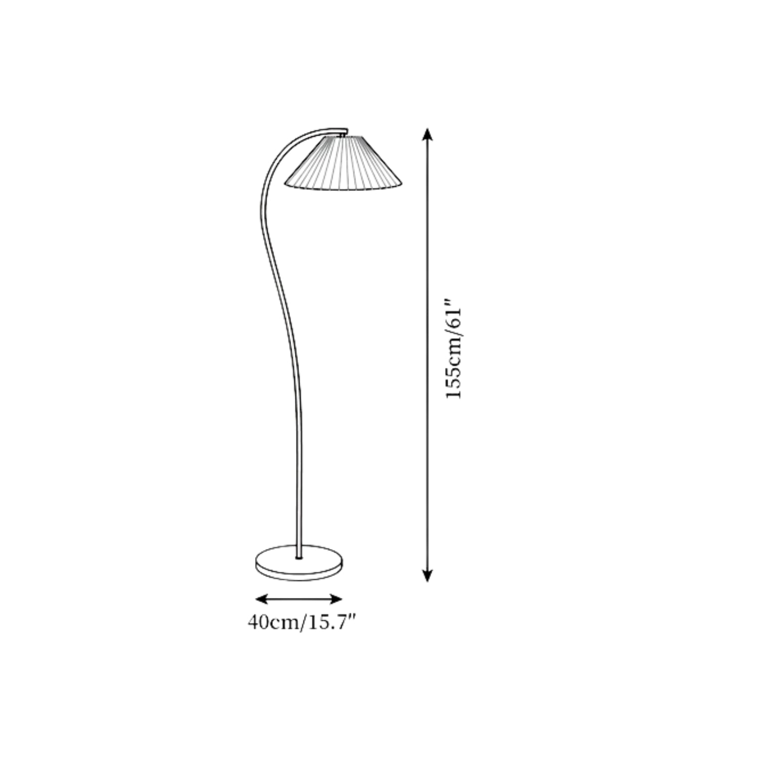 Luminara | Elegant Pleated Beige Floor Lamp with Wood Accents 2