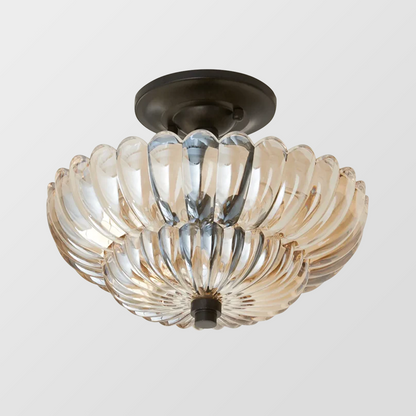 Vintage Style Glass Ceiling Light Fixture - Lusomart
