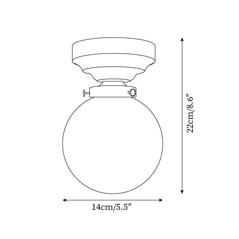 Luminara | Elegant Textured Glass Ceiling Light Fixture with Walnut Accents 2