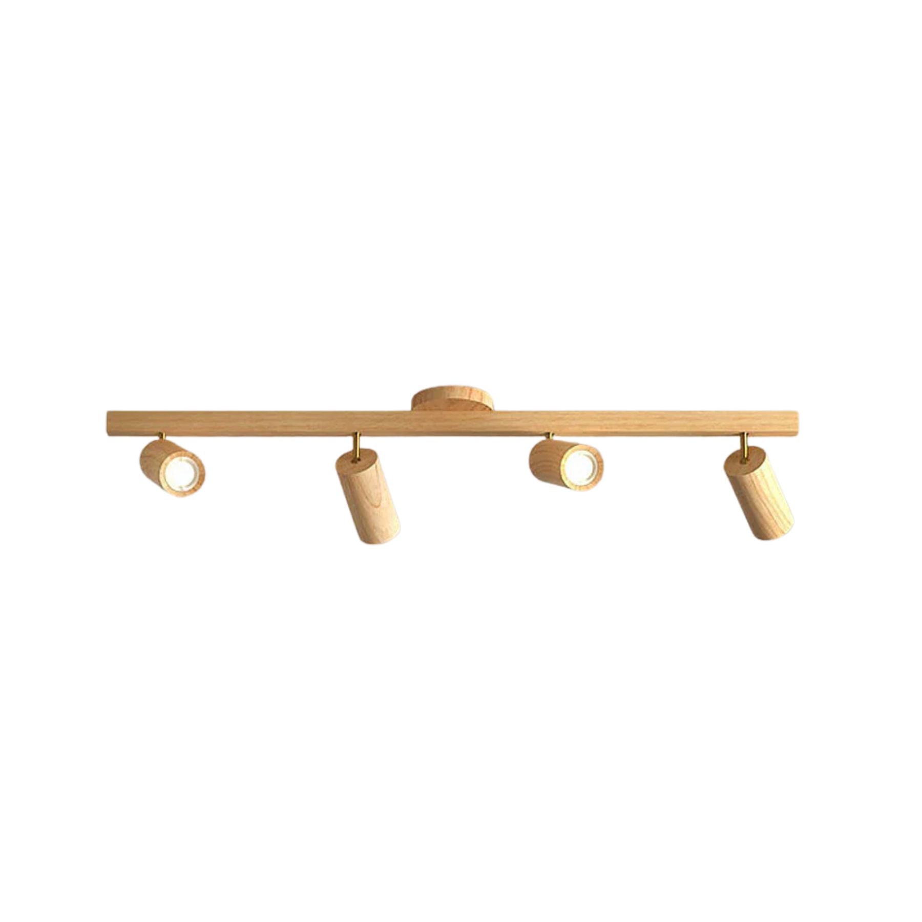 Luminara | Modern Adjustable Rubber Wood Ceiling Lamp 1