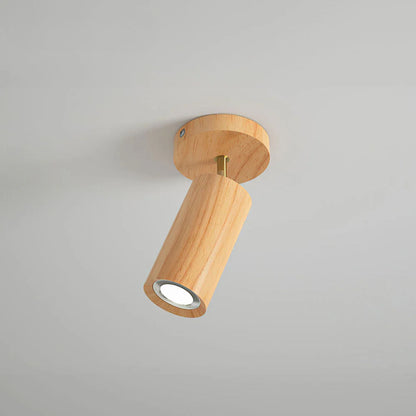 Luminara | Modern Adjustable Rubber Wood Ceiling Lamp 3