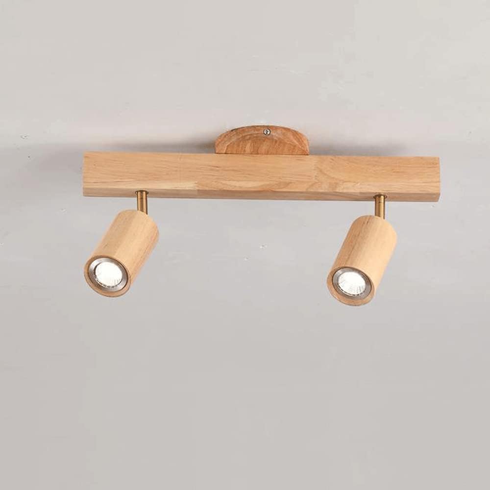 Luminara | Modern Adjustable Rubber Wood Ceiling Lamp 6