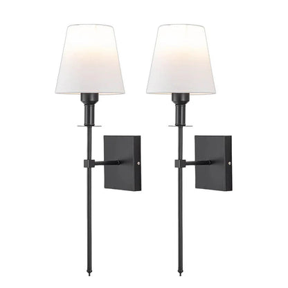 Luminara | Modern Elegant 2-Pack Wired Wall Lamp Set 7
