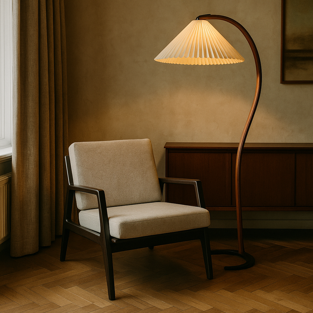 Luminara | Modern Elegant Beech Wood Floor Lamp with Linen Shade 3