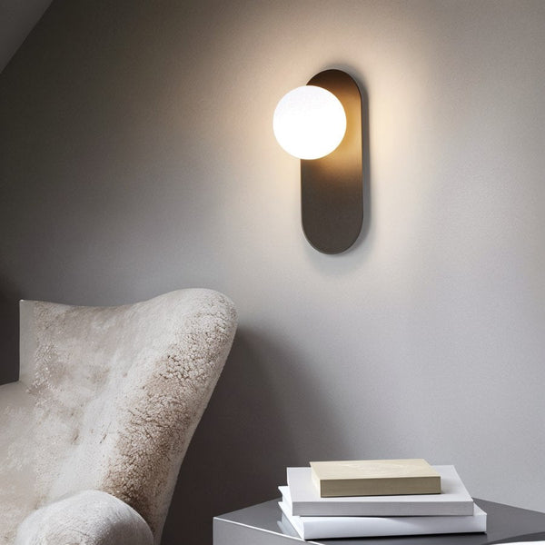 Luminara | Modern Elegant Metal Wall Sconce Lighting with Glass Shade 2