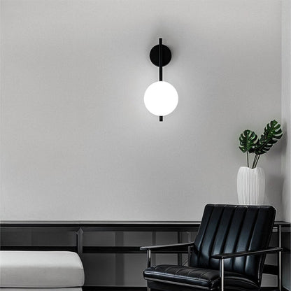 Luminara | Modern Elegant Metal Wall Sconce Lighting with Glass Shade 5