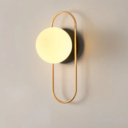 Luminara | Modern Elegant Metal Wall Sconce Lighting with Glass Shade 8