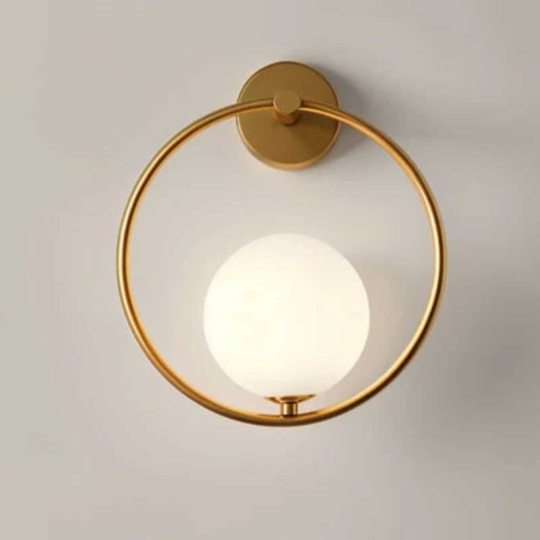 Luminara | Modern Elegant Metal Wall Sconce Lighting with Glass Shade 9