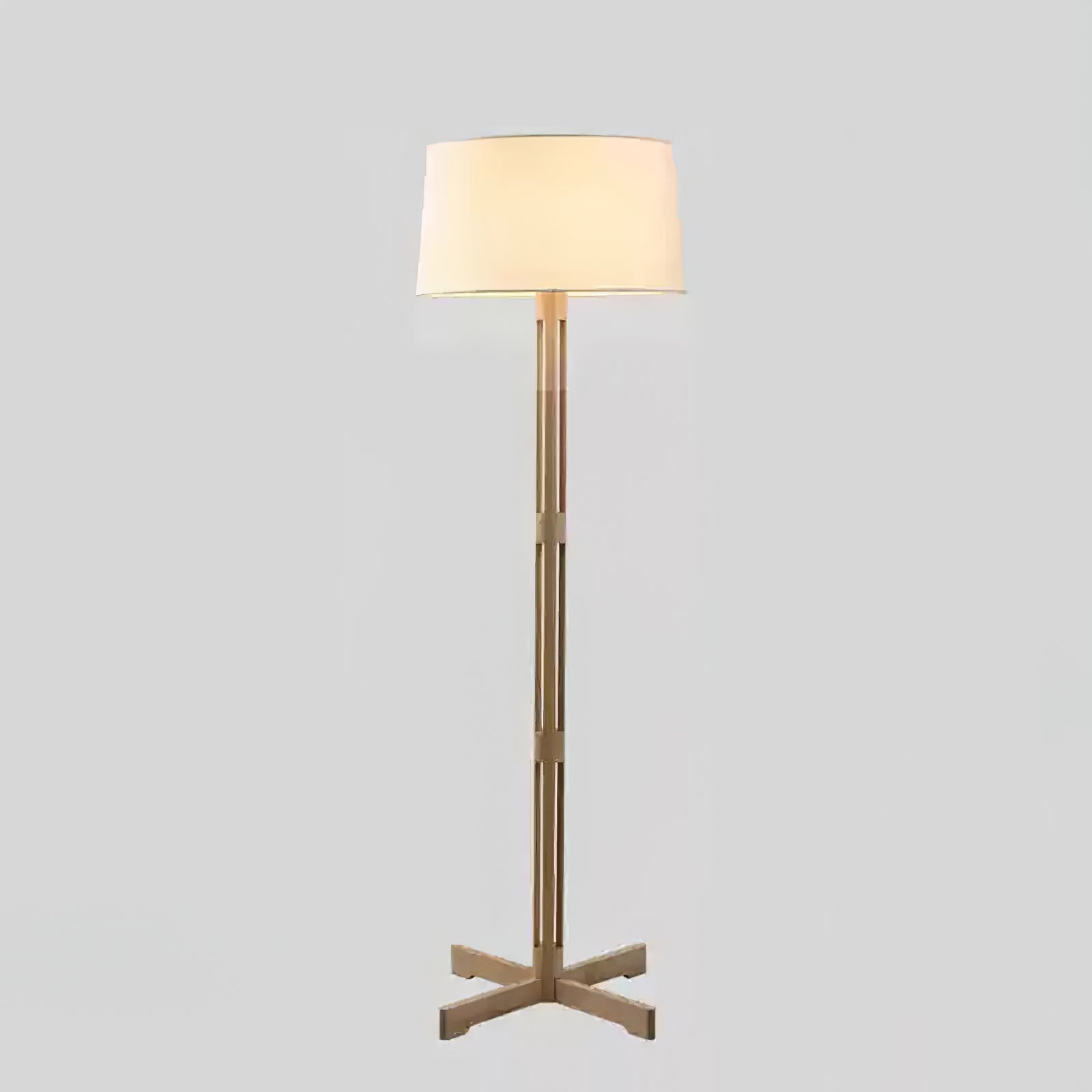 Luminara | Modern Elegant Wooden Floor Lamp with Fabric Shade 9