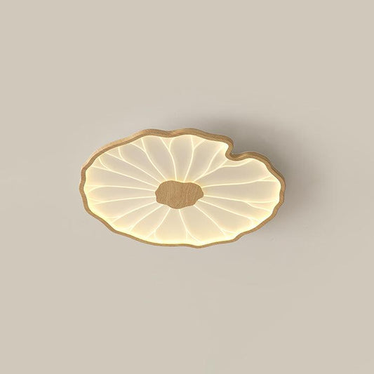 Simple Wooden LED Ceiling Light Fixture - Lusomart