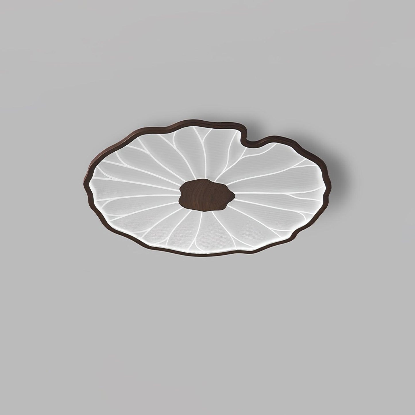 Luminara | Modern Minimalist Walnut Wood LED Ceiling Light Fixture 10
