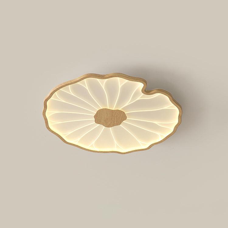 Luminara | Modern Minimalist Walnut Wood LED Ceiling Light Fixture 12