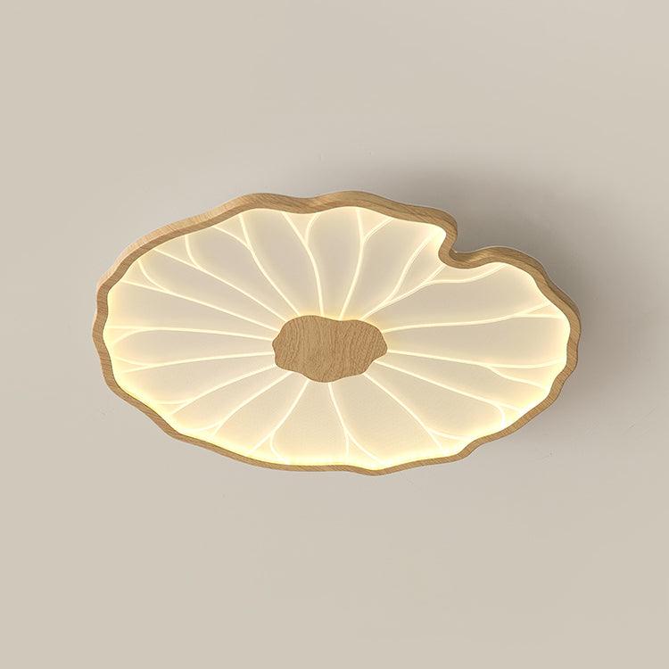 Luminara | Modern Minimalist Walnut Wood LED Ceiling Light Fixture 13