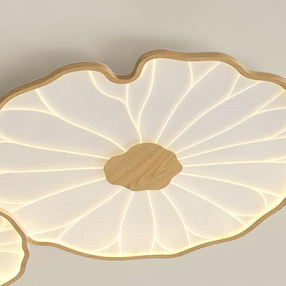 Luminara | Modern Minimalist Walnut Wood LED Ceiling Light Fixture 9