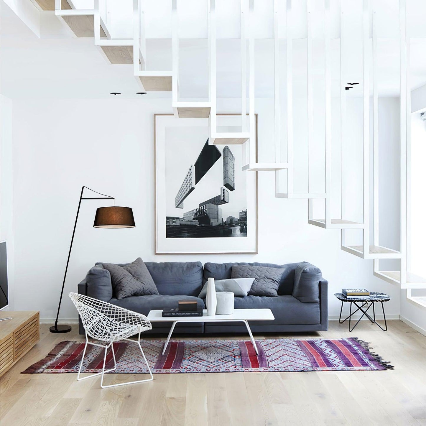 Luminara | Modern Sleek Black Floor Lamp with Adjustable Shade 3