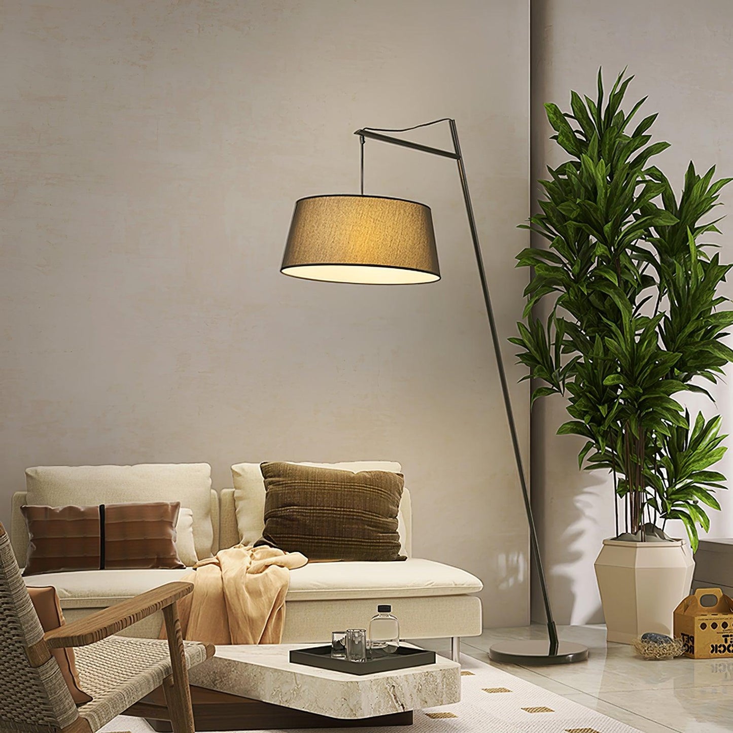 Luminara | Modern Sleek Black Floor Lamp with Adjustable Shade 6
