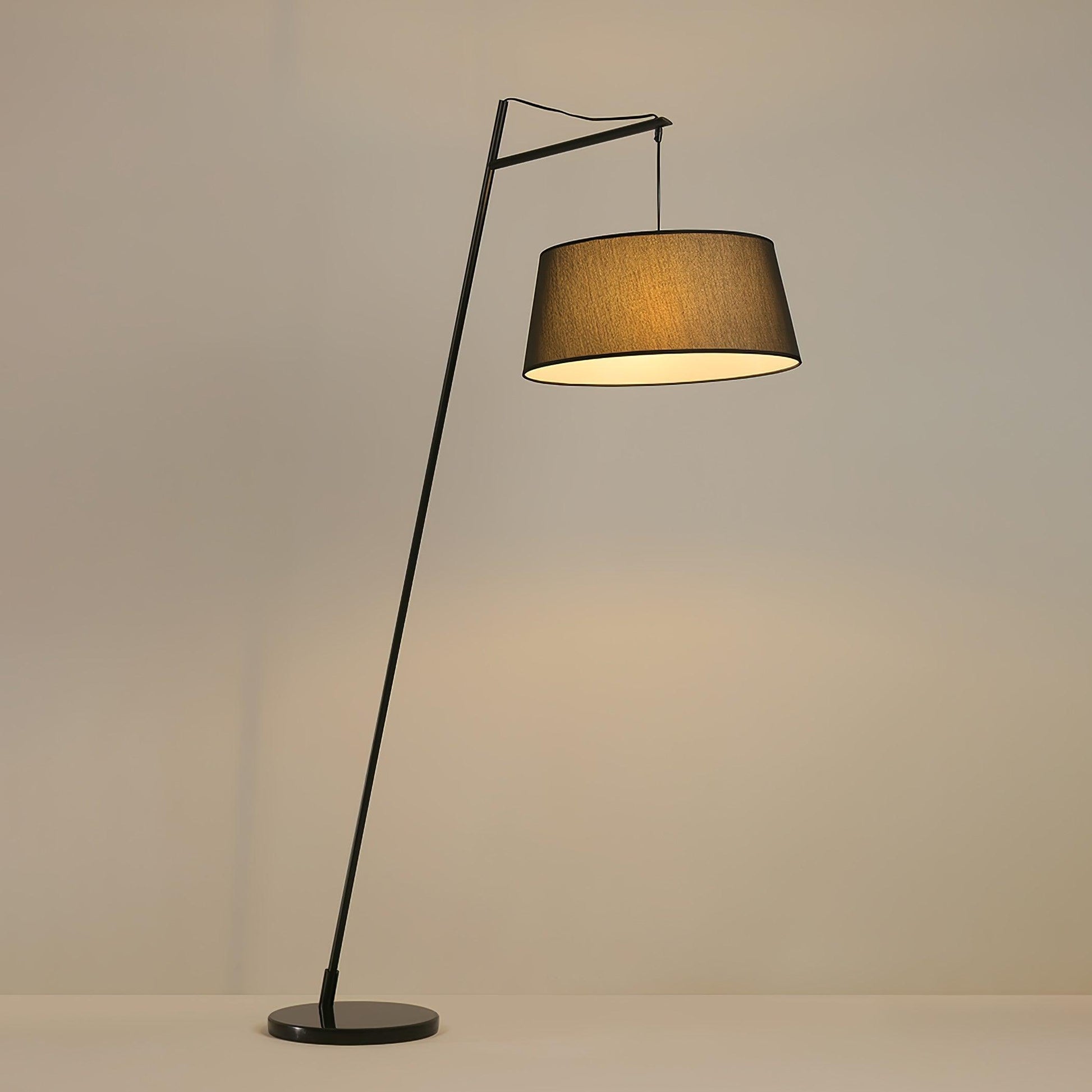 Luminara | Modern Sleek Black Floor Lamp with Adjustable Shade 7
