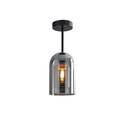 Luminara | Modern Stylish Smoke Gray Flush Mount Ceiling Light Fixture 1