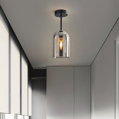 Luminara | Modern Stylish Smoke Gray Flush Mount Ceiling Light Fixture 2
