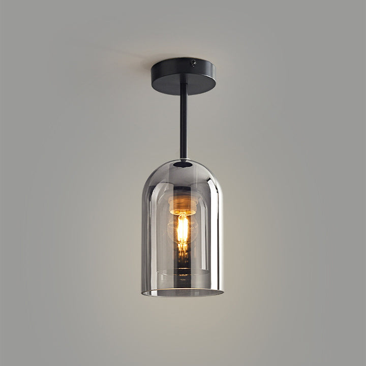Luminara | Modern Stylish Smoke Gray Flush Mount Ceiling Light Fixture 3
