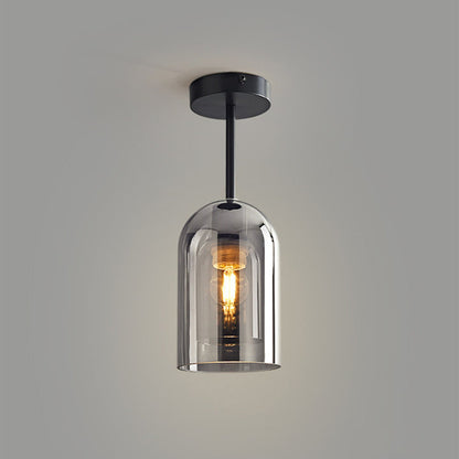 Luminara | Modern Stylish Smoke Gray Flush Mount Ceiling Light Fixture 3