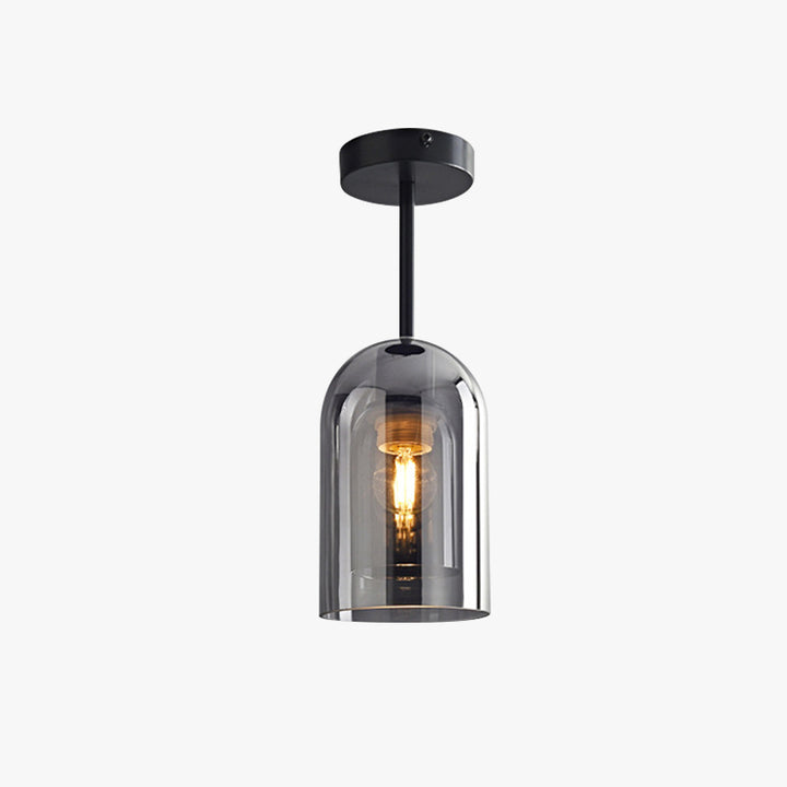 Luminara | Modern Stylish Smoke Gray Flush Mount Ceiling Light Fixture 4