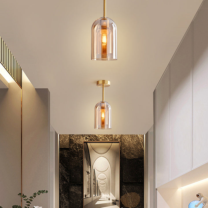 Luminara | Modern Stylish Smoke Gray Flush Mount Ceiling Light Fixture 6