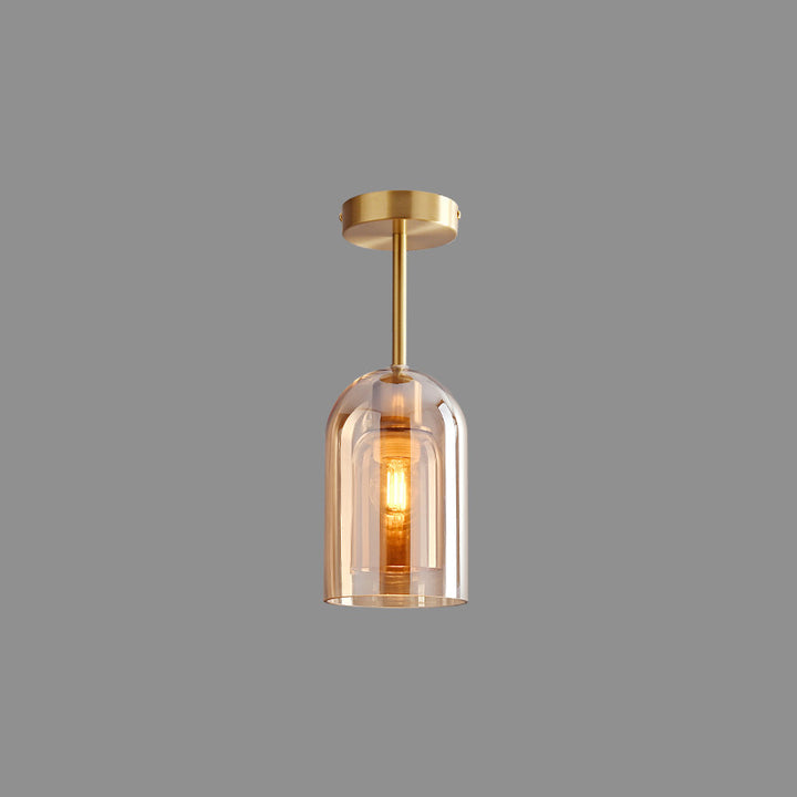 Luminara | Modern Stylish Smoke Gray Flush Mount Ceiling Light Fixture 7