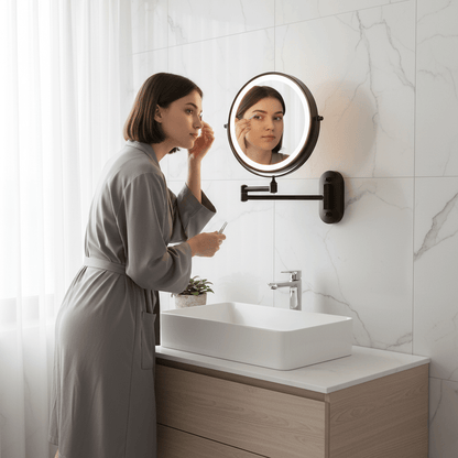 Luminara | Sleek Adjustable LED Magnifying Makeup Mirror 2