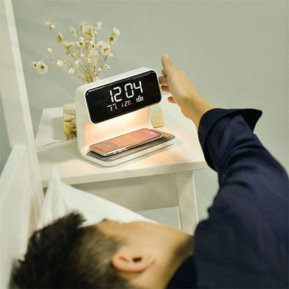 Luminara | Sleek Modern 3-in-1 LED Alarm Clock with Wireless Charger 2