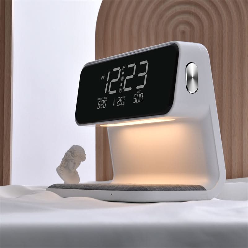 Luminara | Sleek Modern 3-in-1 LED Alarm Clock with Wireless Charger 7