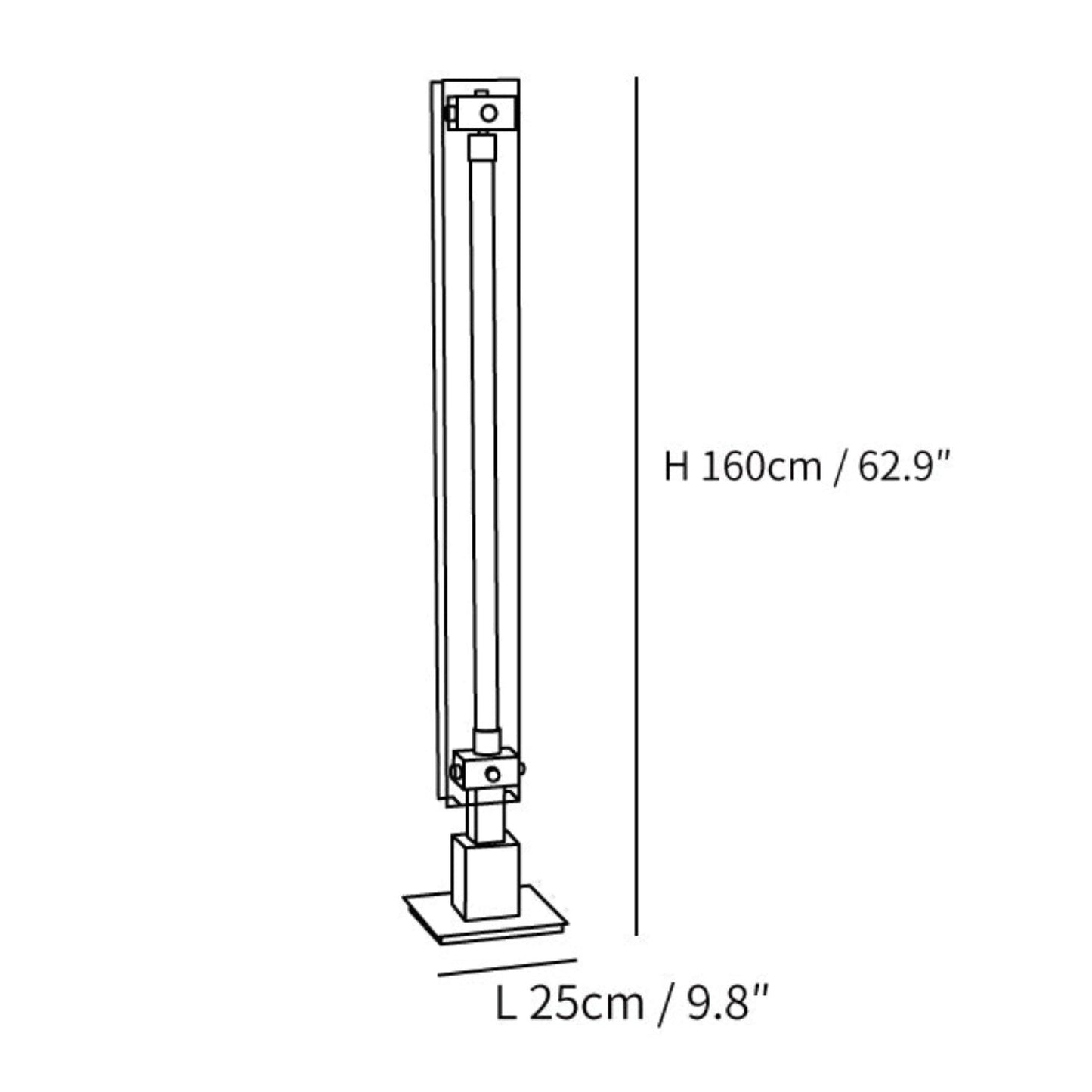 Luminara | Sleek Modern Glass Acrylic Standing Floor Lamp for Living Room 2