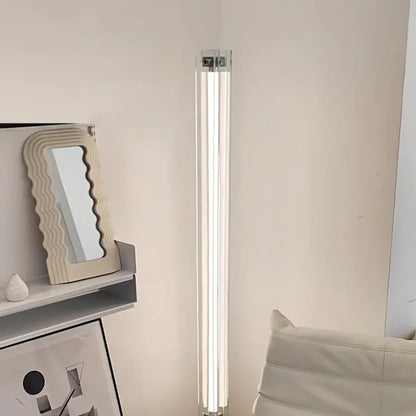 Luminara | Sleek Modern Glass Acrylic Standing Floor Lamp for Living Room 3