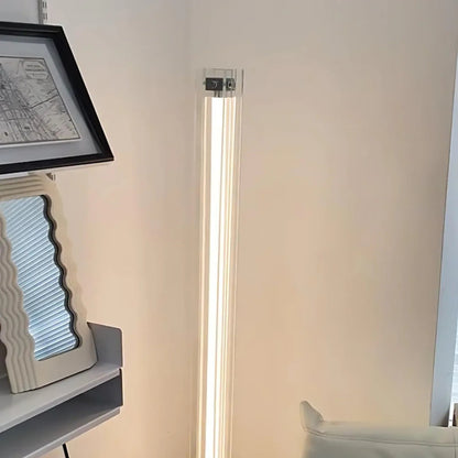 Luminara | Sleek Modern Glass Acrylic Standing Floor Lamp for Living Room 4