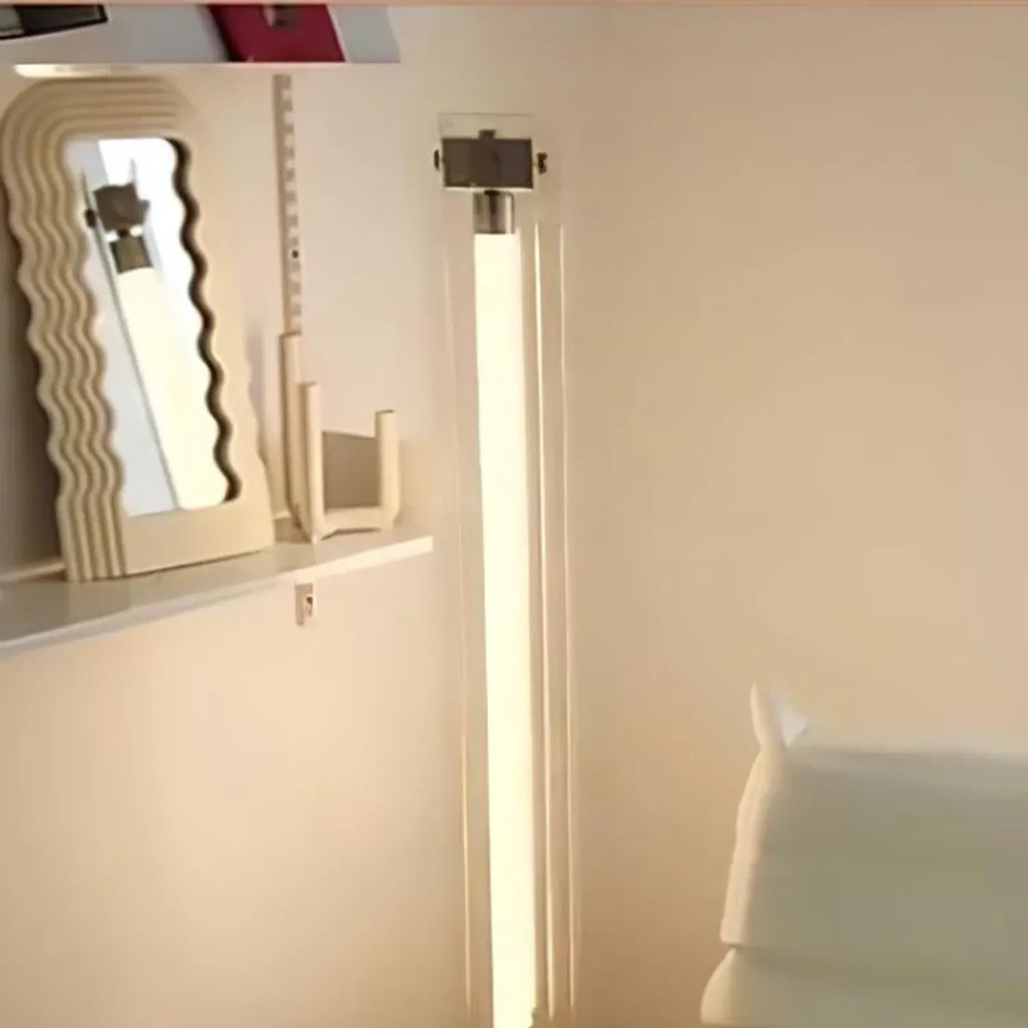 Luminara | Sleek Modern Glass Acrylic Standing Floor Lamp for Living Room 7