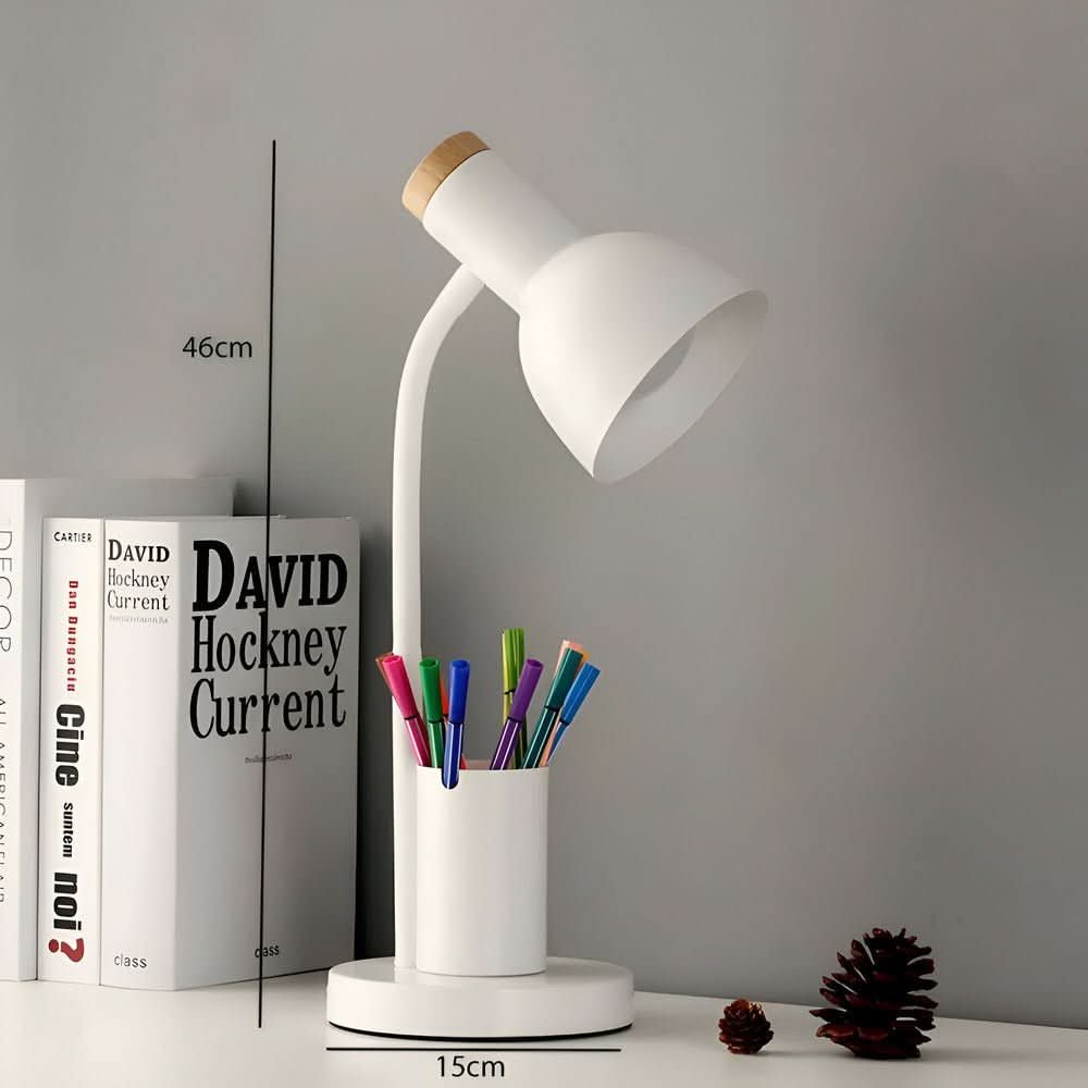 Luminara | Sleek Modern LED Desk Lamp with Integrated Pen Holder 5