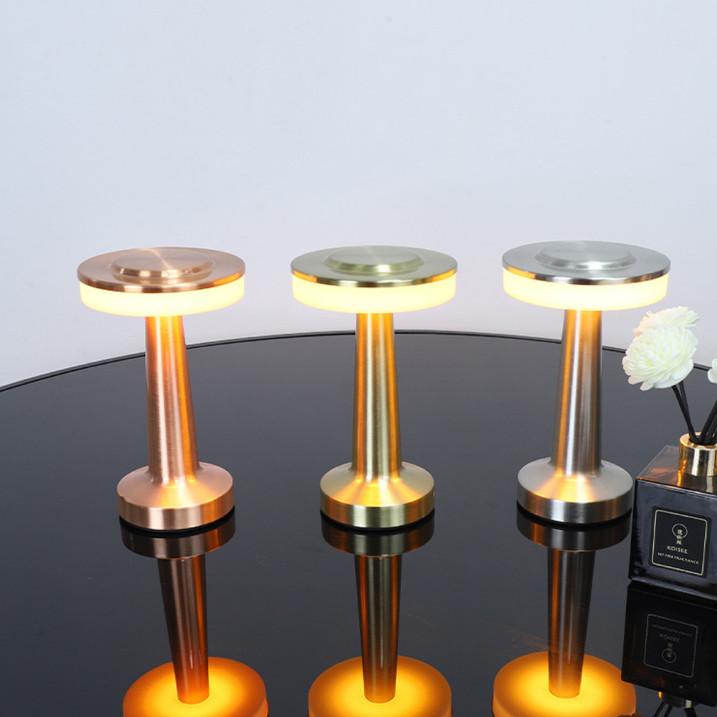 Luminara | Sleek Modern Metal USB Charging Table Lamp for Bedside or Desk 2
