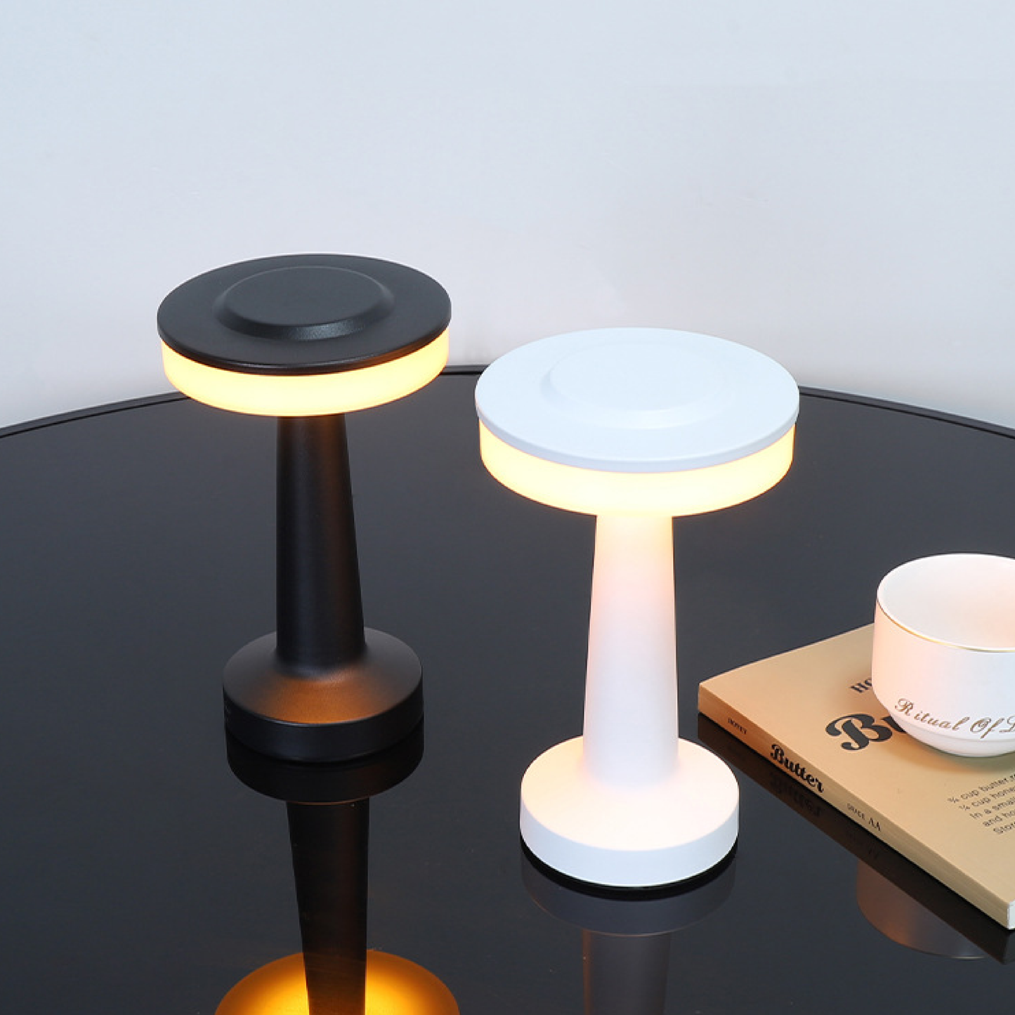 Luminara | Sleek Modern Metal USB Charging Table Lamp for Bedside or Desk 3