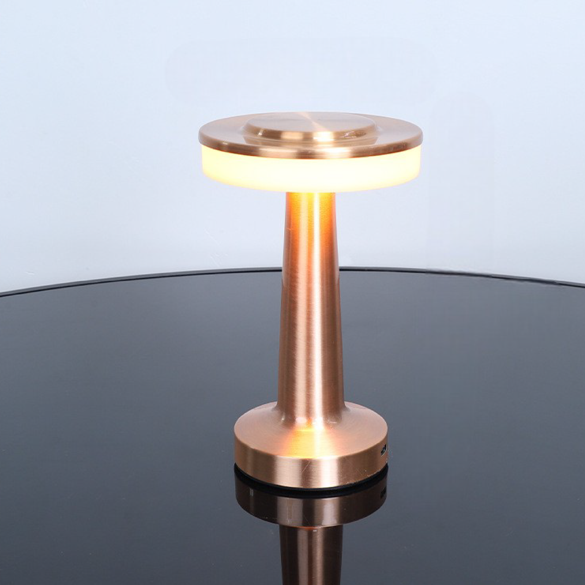 Luminara | Sleek Modern Metal USB Charging Table Lamp for Bedside or Desk 5
