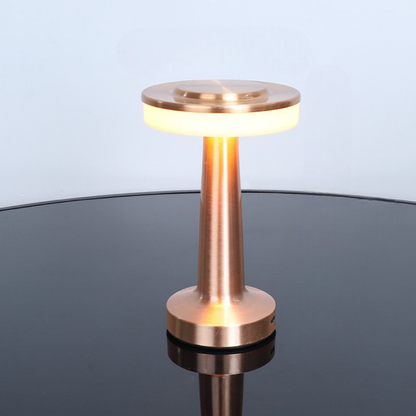 Luminara | Sleek Modern Metal USB Charging Table Lamp for Bedside or Desk 5