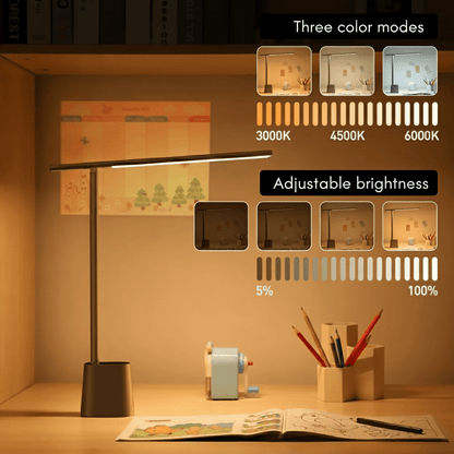 Luminara | Sleek Portable Dimmable LED Desk Lamp with Battery 4