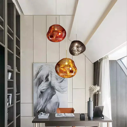 Luminara | Striking Organic Globe Pendant Light for Cozy Atmosphere 5