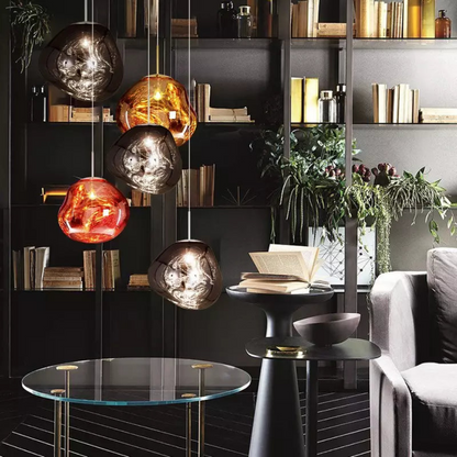 Luminara | Striking Organic Globe Pendant Light for Cozy Atmosphere 8