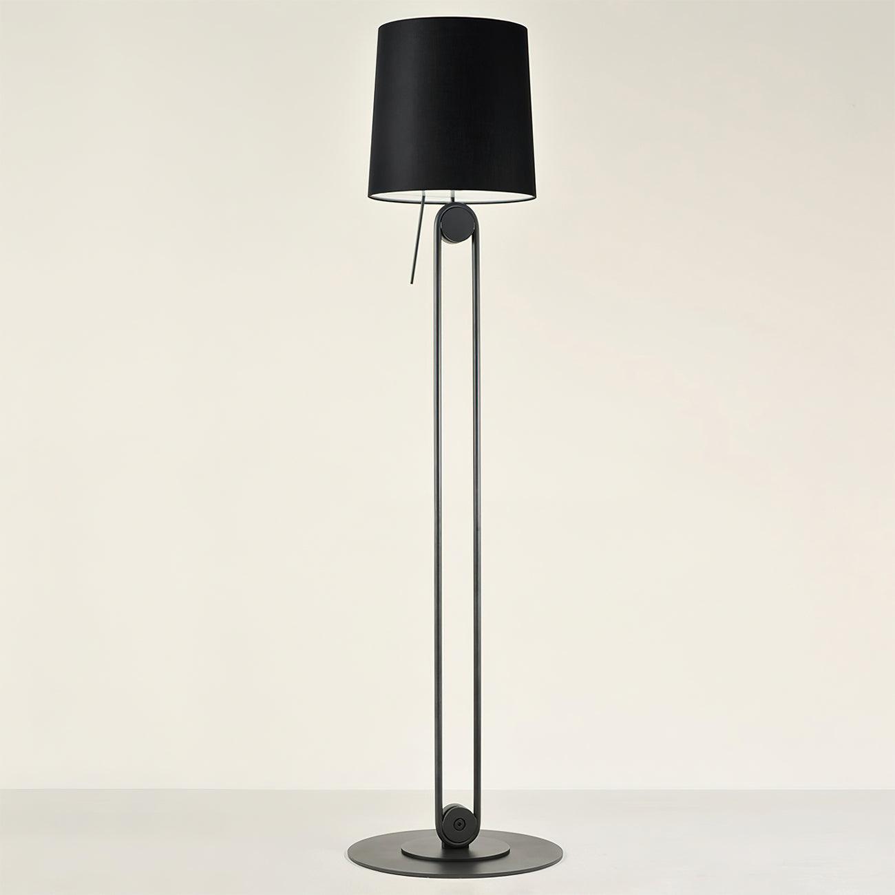 Chic Dimmable Fabric Floor Lamp for Living Rooms - Lusomart
