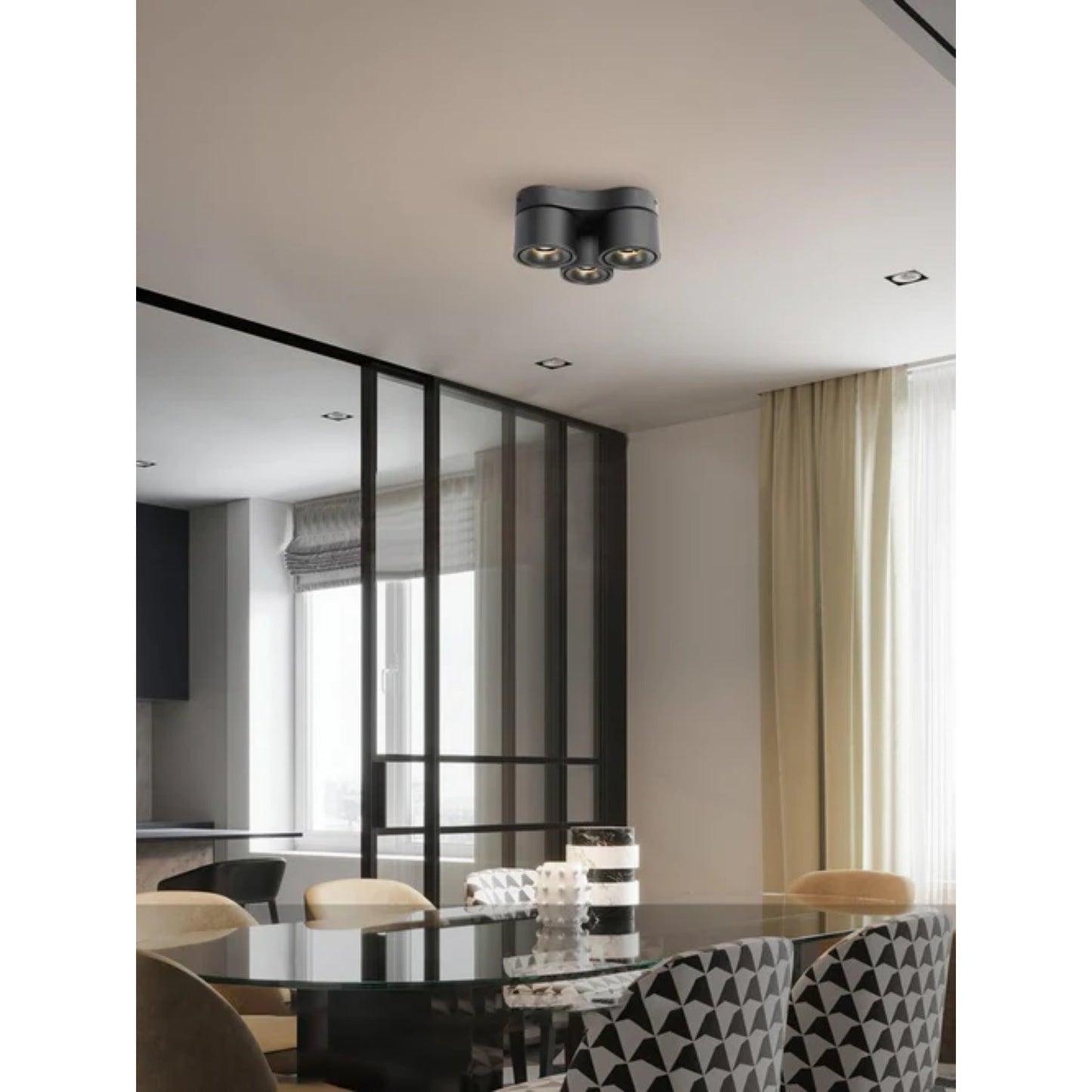 Luminara | Stylish Adjustable LED Flush Mount Ceiling Light Fixture 8