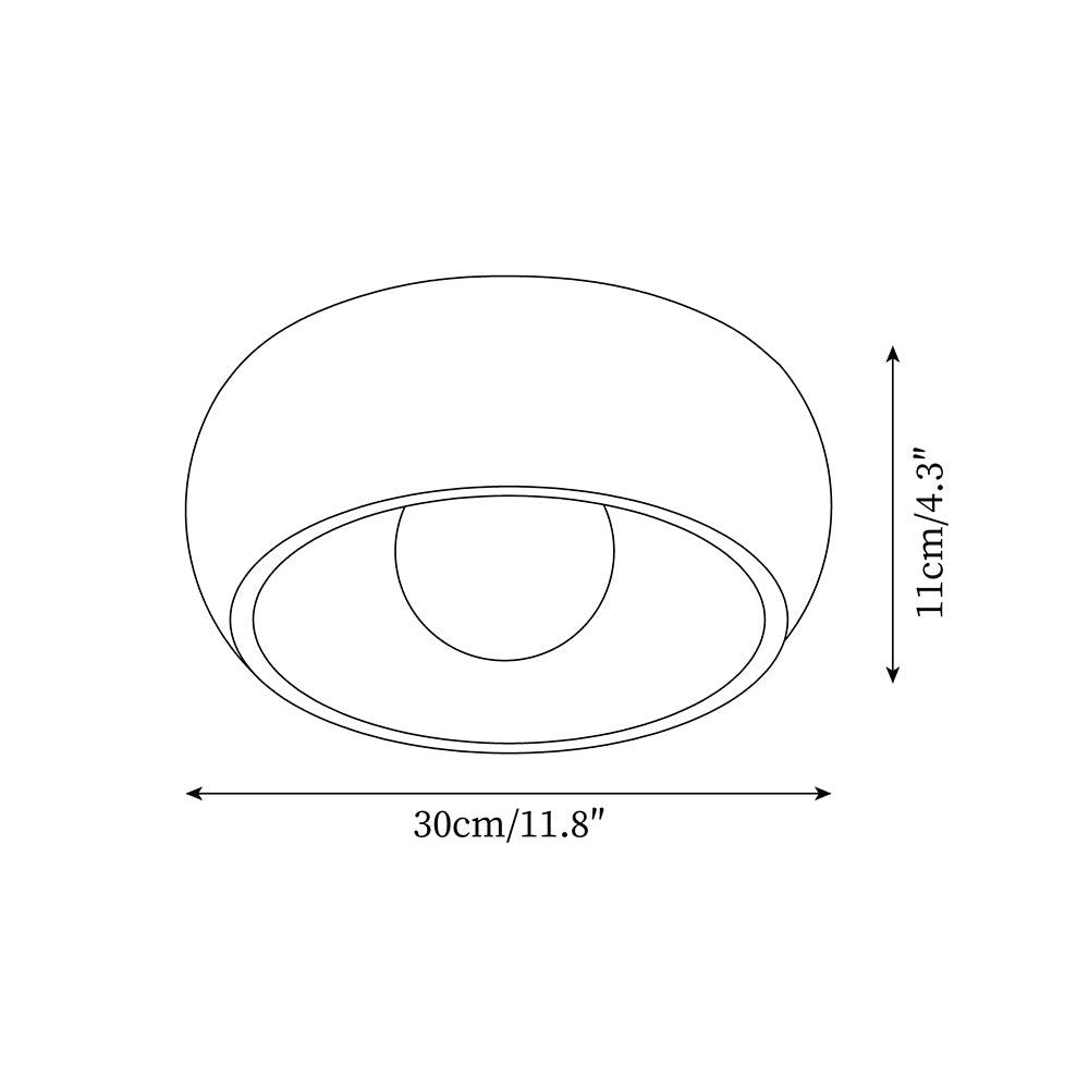 Luminara | Stylish Dimmable Flush Mount Ceiling Light for Bathrooms 4