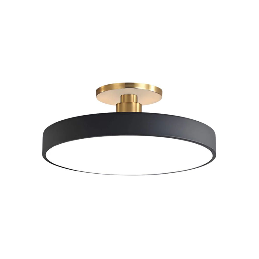Luminara | Stylish Modern Black Gold Flush Mount Ceiling Light Fixture 1