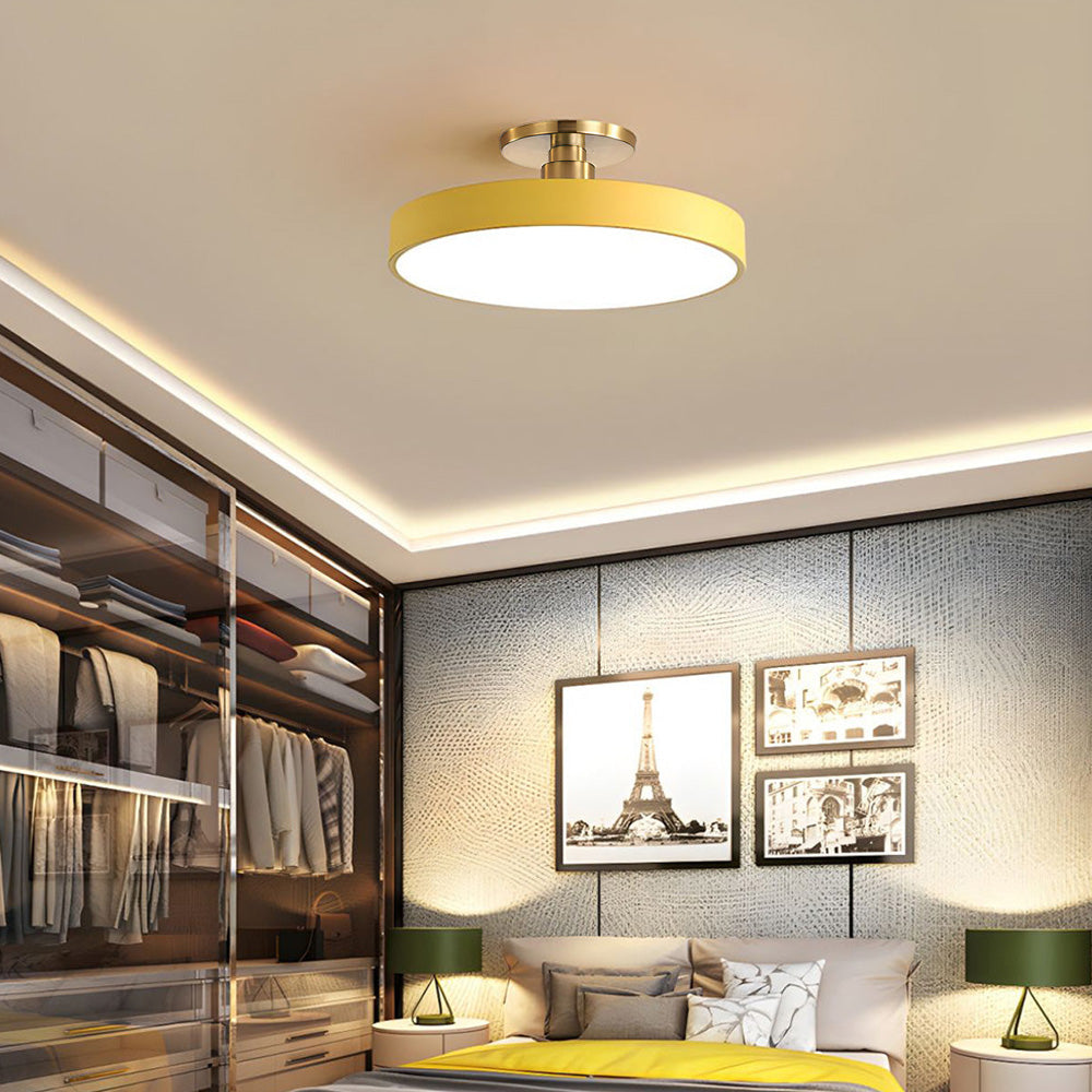 Luminara | Stylish Modern Black Gold Flush Mount Ceiling Light Fixture 14