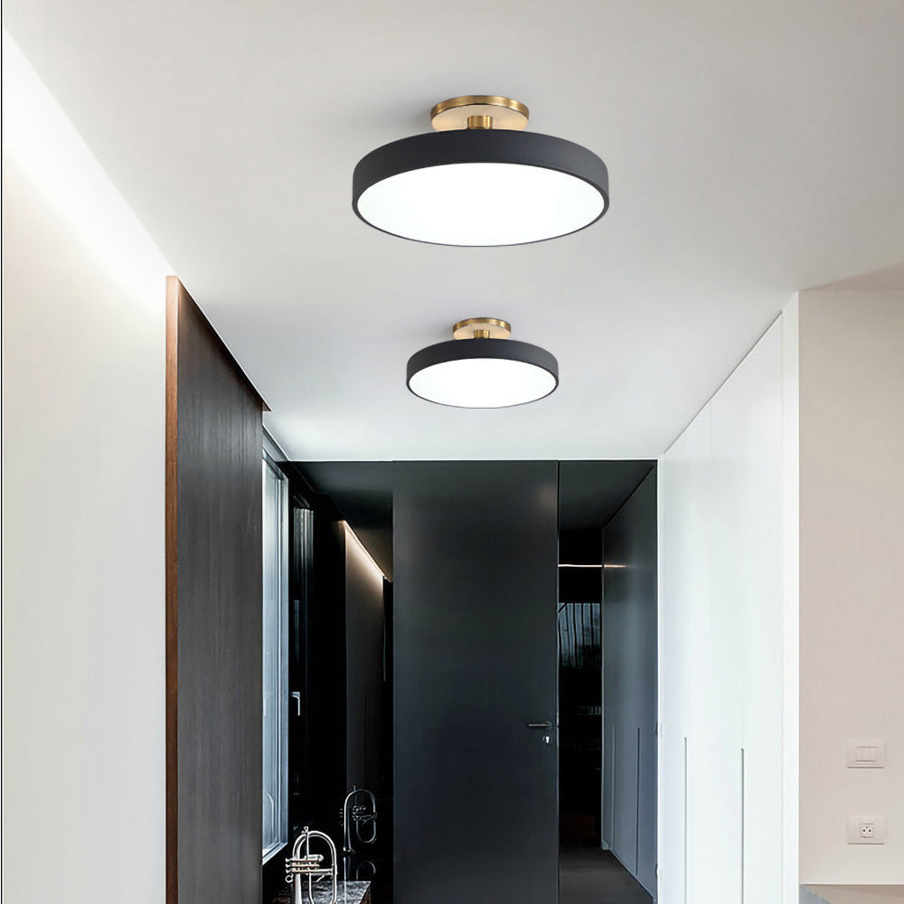 Luminara | Stylish Modern Black Gold Flush Mount Ceiling Light Fixture 2
