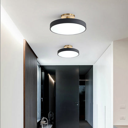 Luminara | Stylish Modern Black Gold Flush Mount Ceiling Light Fixture 2